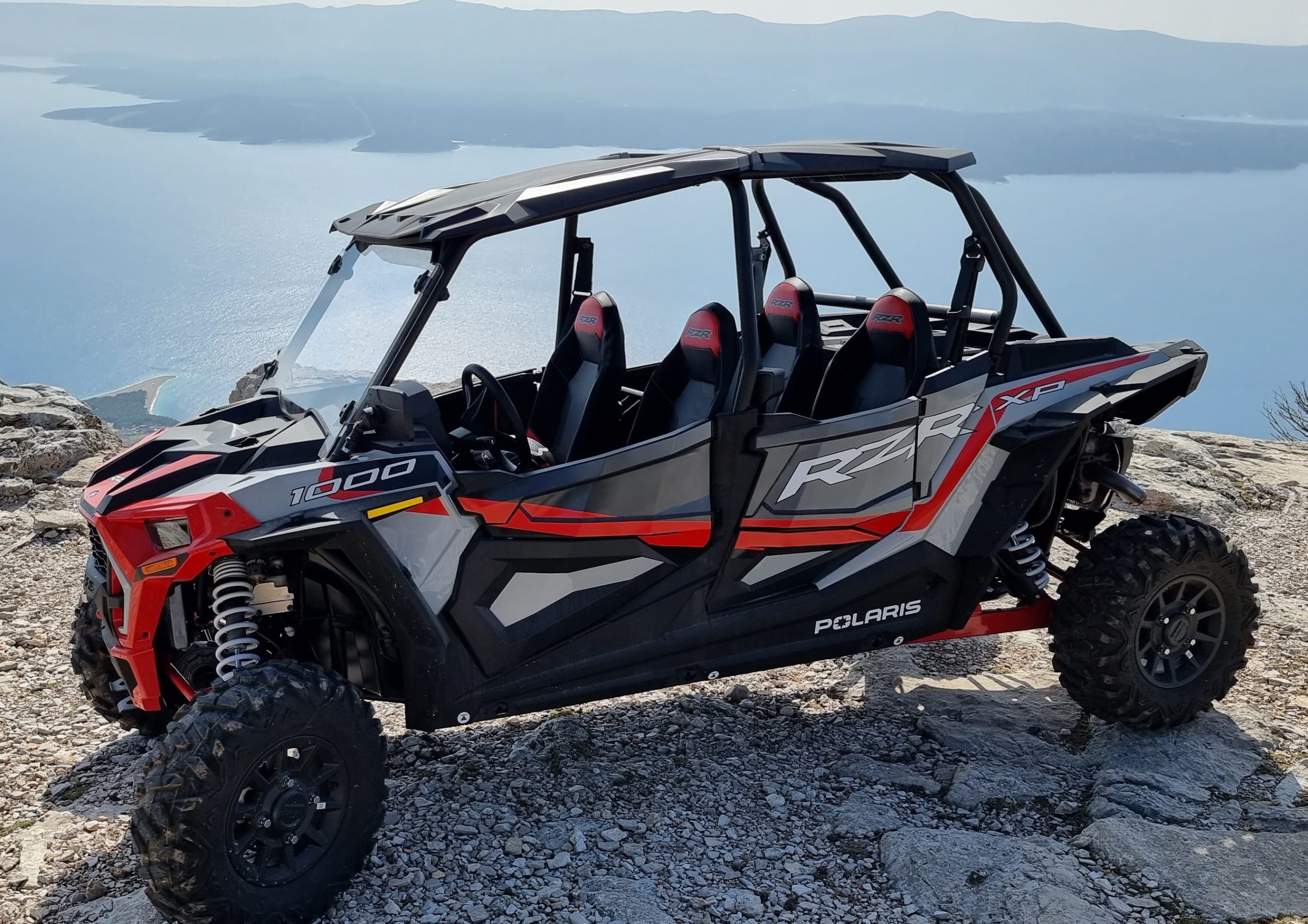 Polaris RZR S Sport 1000 buggy rental vehicle on Brač